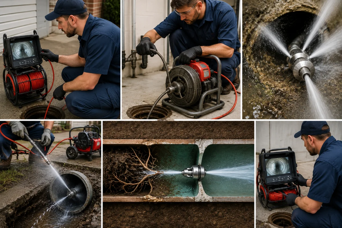 Professional drain cleaning services