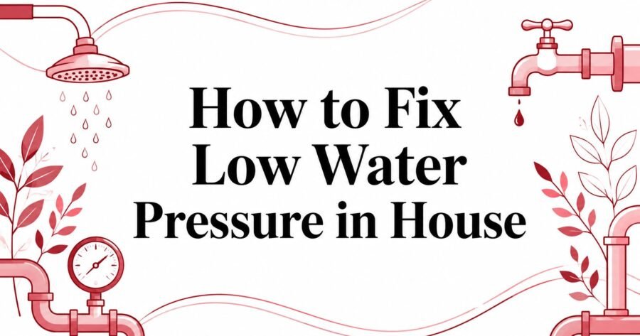 How to Fix Low Water Pressure in Your House