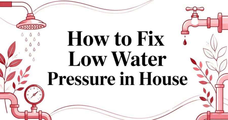 How to Fix Low Water Pressure in Your House