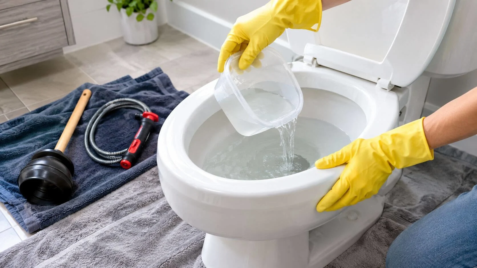 Step-by-step guide to fixing a flooded toilet and stopping water overflow