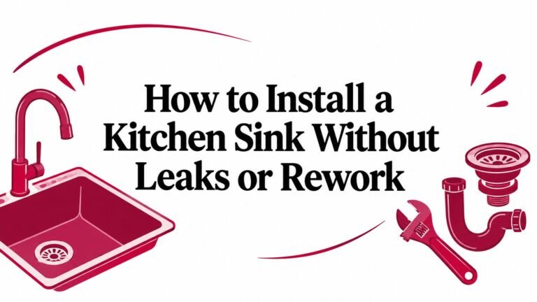 How to Install a Kitchen Sink Without Leaks or Rework