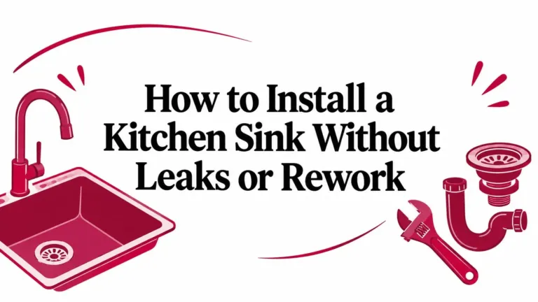 How to Install a Kitchen Sink Without Leaks or Rework