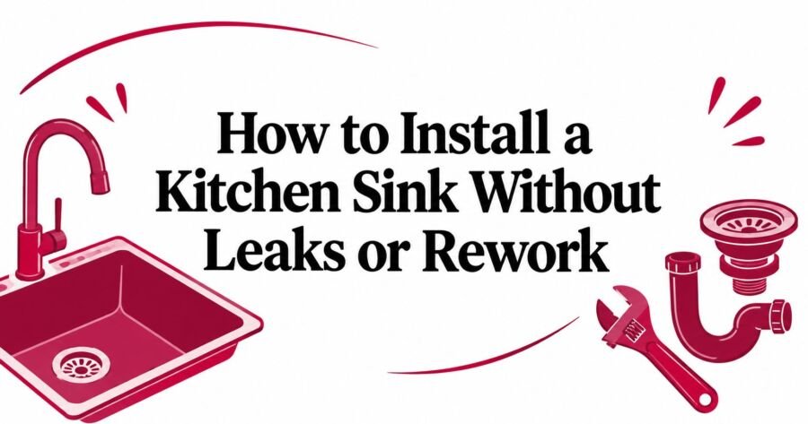 How to Install a Kitchen Sink Without Leaks or Rework