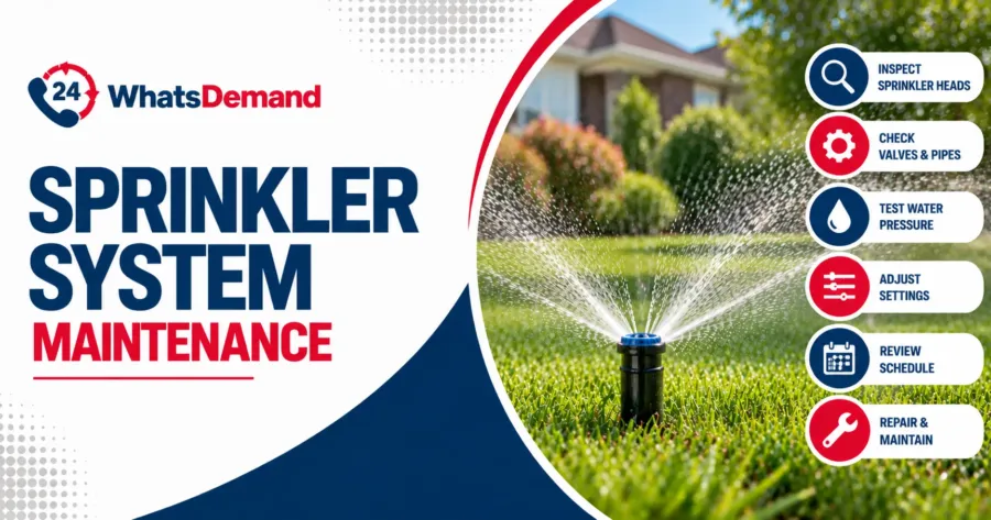Sprinkler system maintenance and inspection