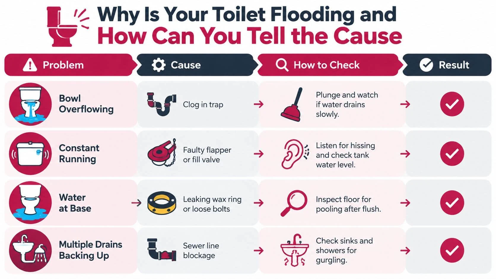 Common causes of a flooding toilet and how to identify the problem